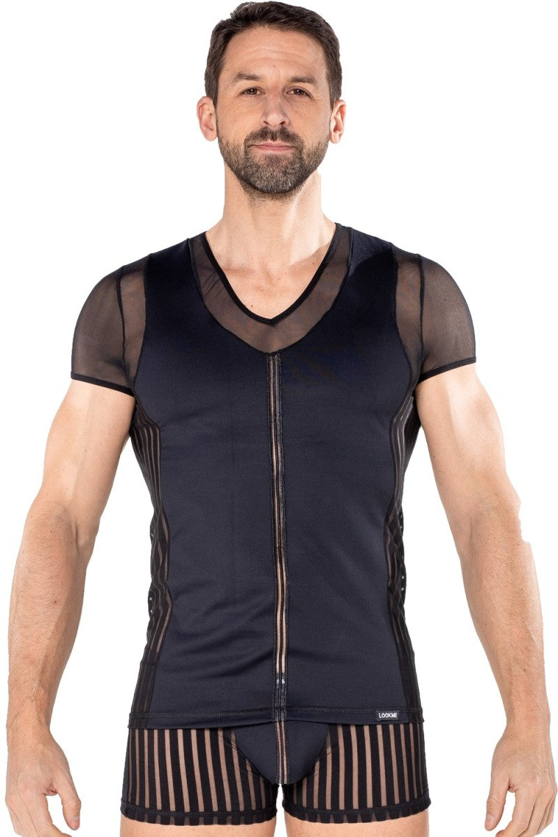 schwarzes Herren T-Shirt 2201-81 - S schwarzes Herren T-Shirt 2201-81 - S